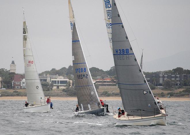 Skipjack leading Intrusion and Recycled Reputation into the finish of race five of the series © David Staley - copyright